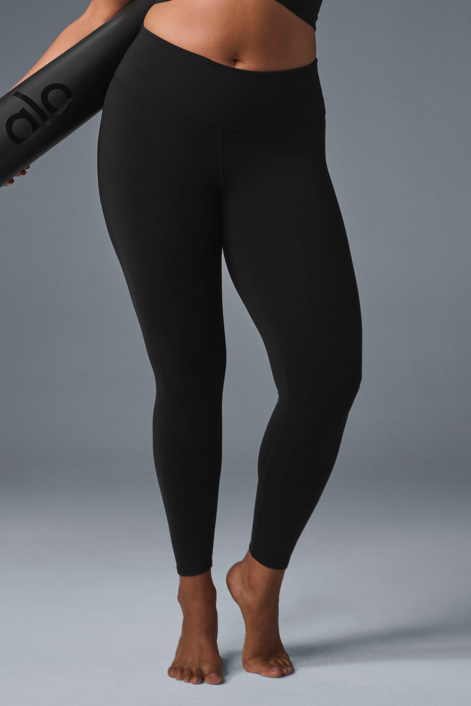 Legging Cintura Alta 7/8 Airbrush – Preto