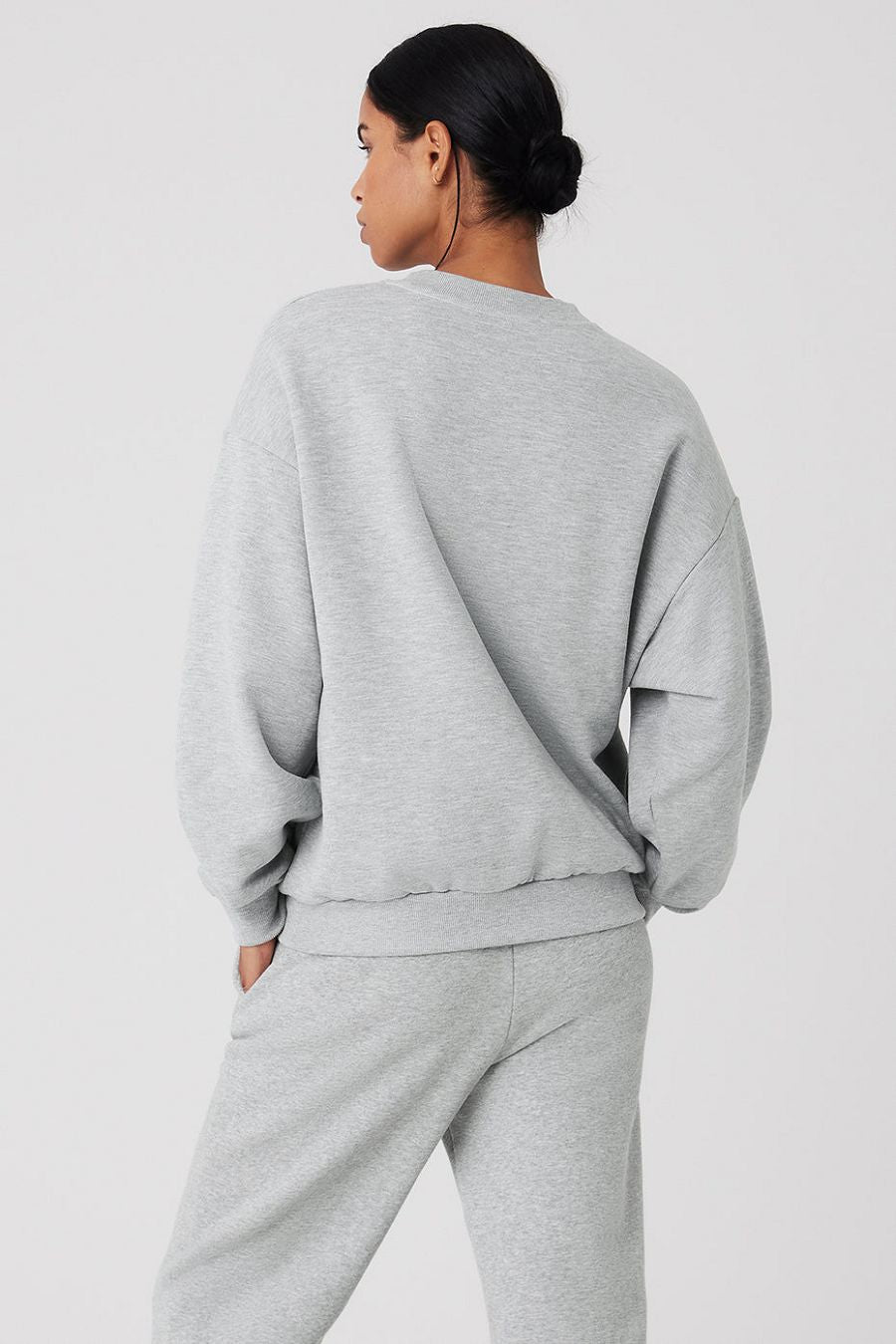 ALO Alo Yoga Accolade Crew Neck Pullover Cinzentas
