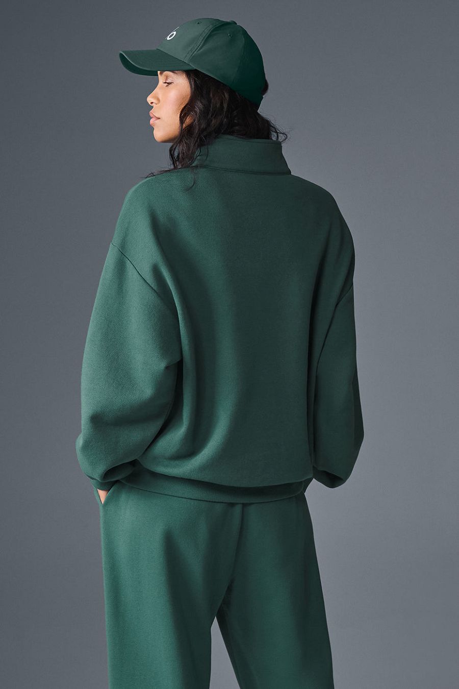 ALO | Alo Yoga Accolade 1/4 Zip Pullover Verdes