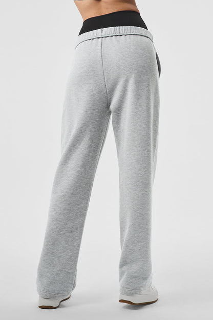 Calça Jogging Accolade Straight Leg – Cinza Mescla