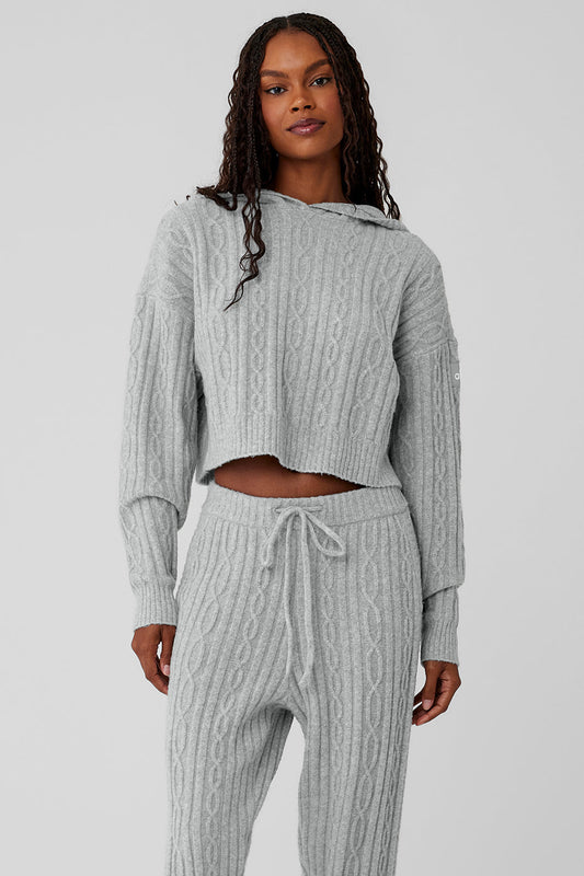 Moletom Winter Bliss Tricotado – Cinza Mescla