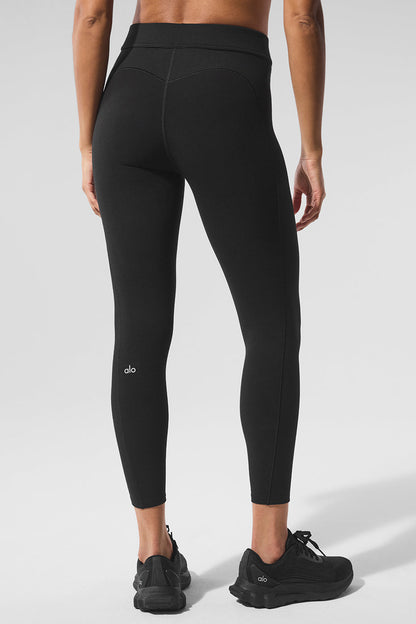 Conjunto Legging Alosoft Cintura Alta Relay – Preto/Branco