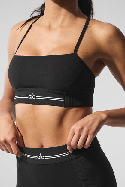 Conjunto Legging Alosoft Cintura Alta Relay – Preto/Branco