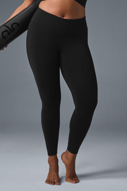 Legging Cintura Alta 7/8 Airbrush – Preto