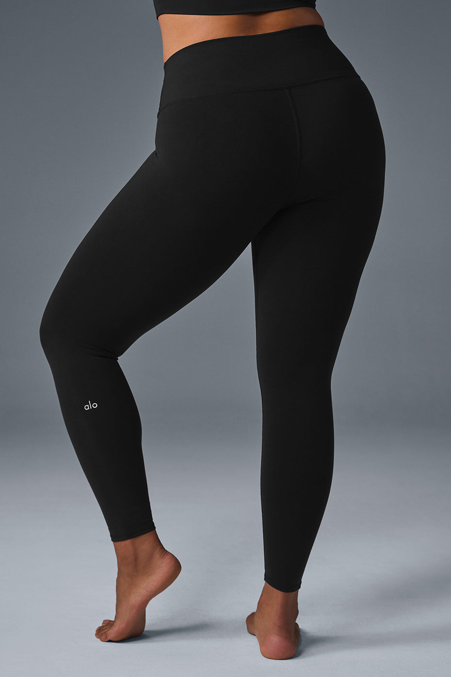 Legging Cintura Alta 7/8 Airbrush – Preto