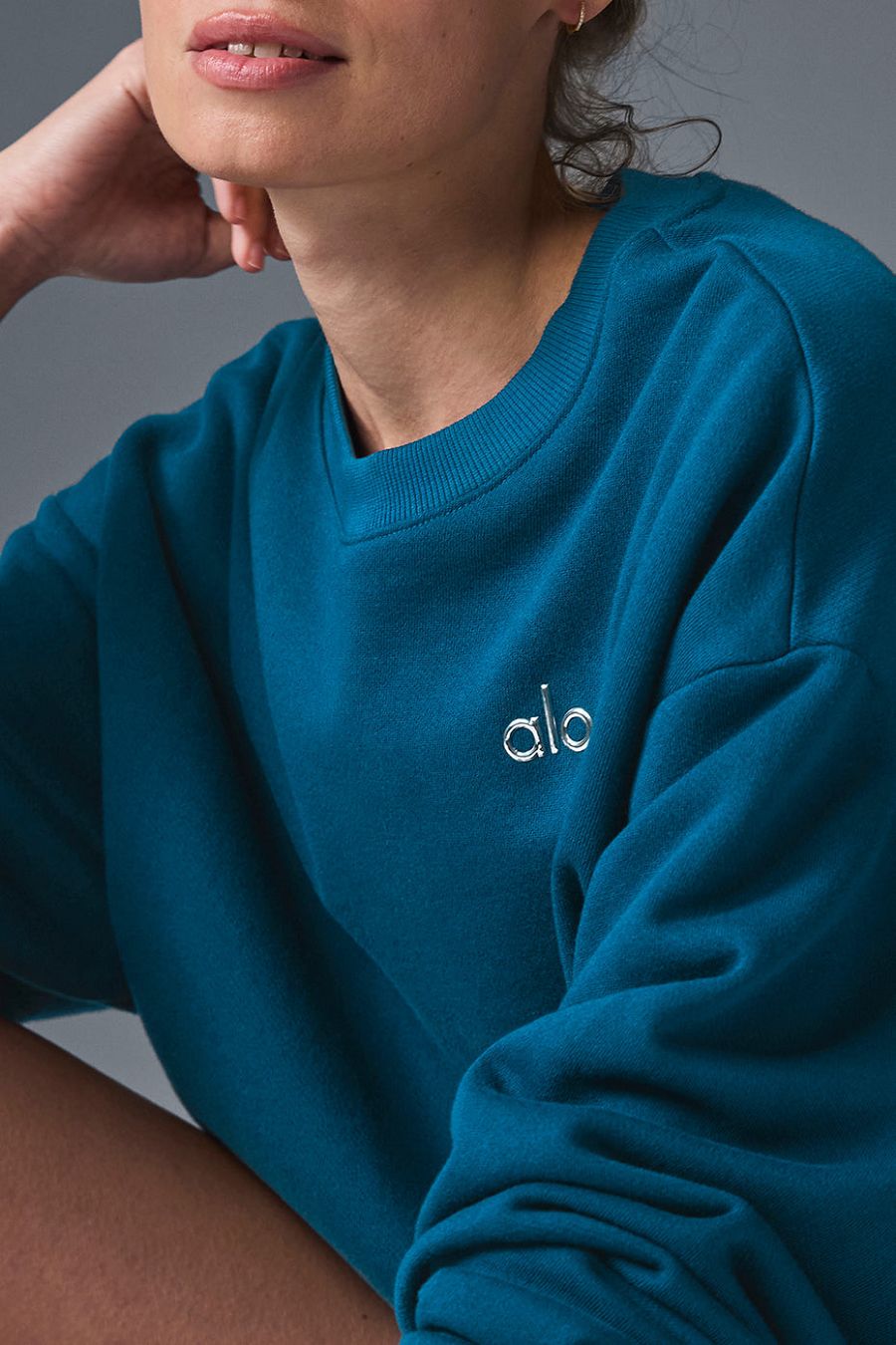 ALO Alo Yoga Accolade Crew Neck Pullover Azuis