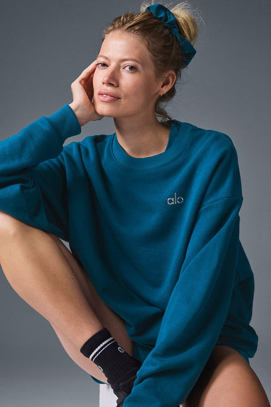 ALO Alo Yoga Accolade Crew Neck Pullover Azuis