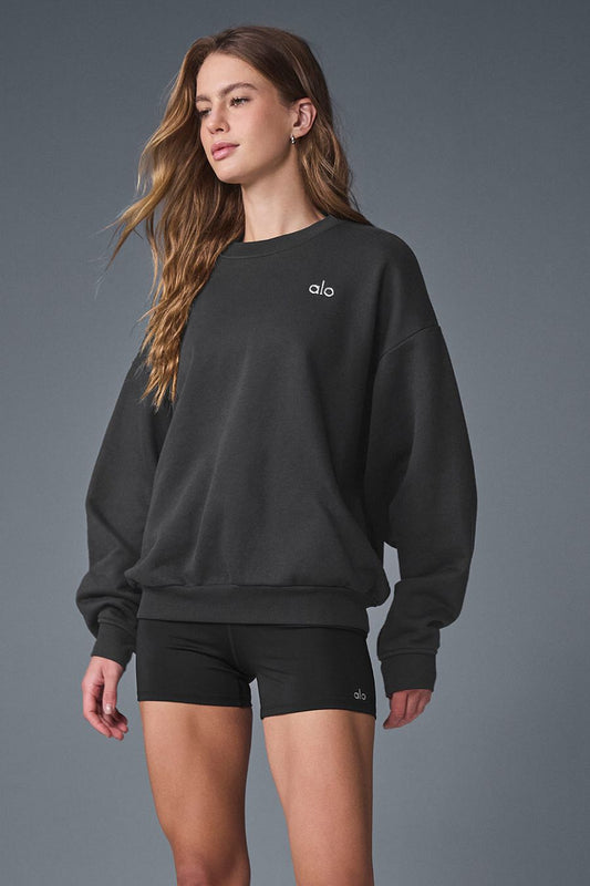 ALO Alo Yoga Accolade Crew Neck Pullover Cinzentas