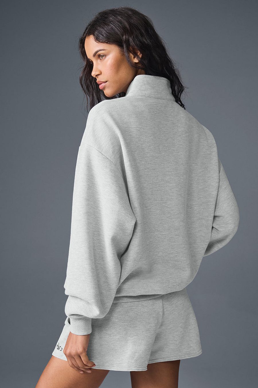 ALO | Alo Yoga Accolade 1/4 Zip Pullover Cinzentas