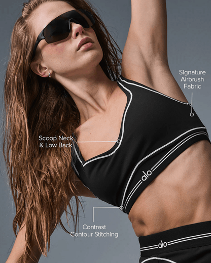 Top Alo Yoga Airbrush Heart Throb